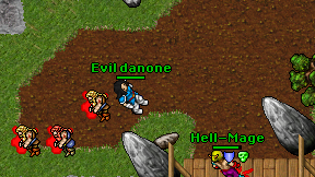 Evil danone on screen