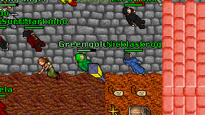 Green golum on screen