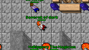 Saverok of dark on screen