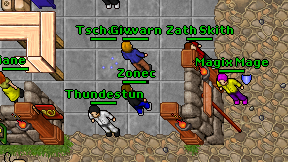 Zonec on screen