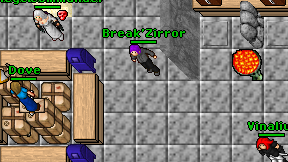 Break'Zirror on screen