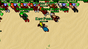 Kev Font on screen