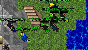 Fighter hero on screen