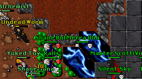 Undead Worm on screen