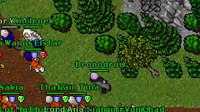 Dronodrow on screen