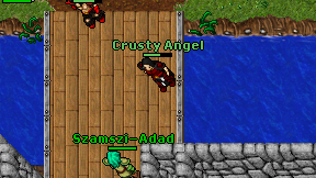 Crusty Angel on screen