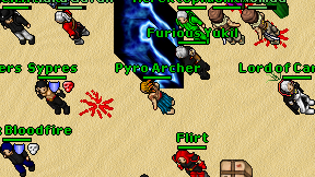 Pyro Archer on screen