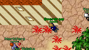 Overdraw on screen