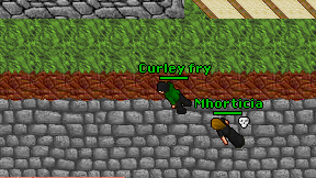 Curley fry on screen