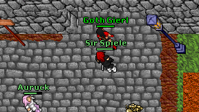 Sir Spiele on screen