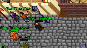 Empty Priest on screen