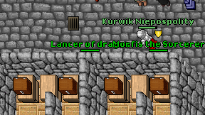 Lancer of dragon on screen