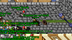 Explorer of Hell on screen