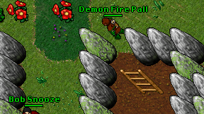 Demon Fire Pall on screen