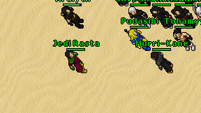 Jedi Rasta on screen