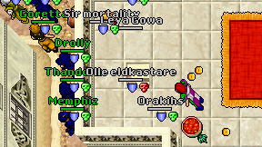 Olle eldkastare on screen