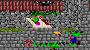 Pitbullfire on screen