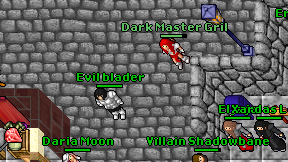 Dark Master Gril on screen