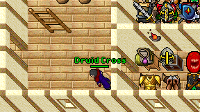 Druid Cross on screen