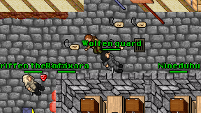 Wolfen guard on screen