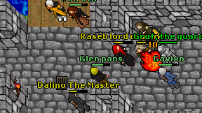 Glen pans on screen