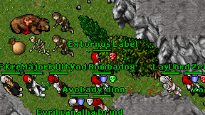 Extornus Label on screen