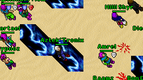 Aztek'Tronix on screen