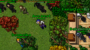 Ave west on screen