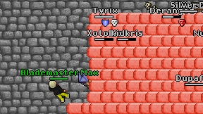 Blademaster Max on screen