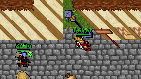 Caker on screen