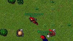 Dust sword on screen