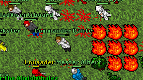 Commander Dante on screen