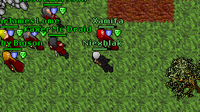 Niexblak on screen