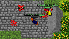 Giant Chiripa on screen