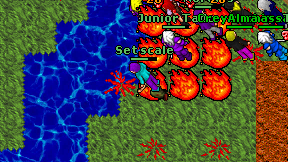 Set scale on screen