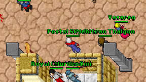 Postal Skydiver on screen