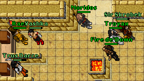 Fire de'Down on screen
