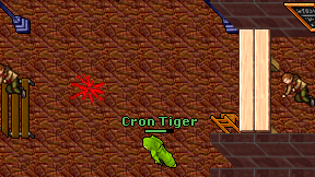 Cron Tiger on screen