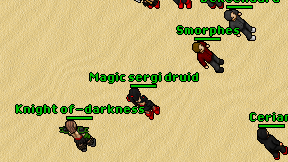 Magic sergi druid on screen