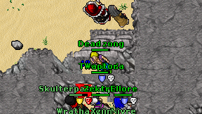 Dead zong on screen