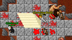 Glowing Bolt on screen
