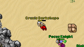 Cruxis Darkshape on screen