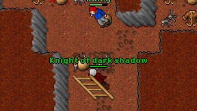 Knight of dark shadow on screen