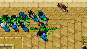 Dulle on screen