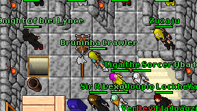 Bruninha Crawler on screen