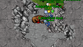Celestial Axe on screen