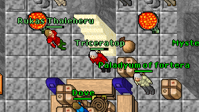 Triceratop on screen