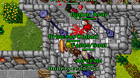 Princess Wallaci on screen