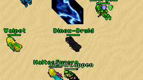Dinox-Druid on screen