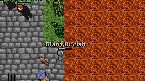 Giant Orcish on screen